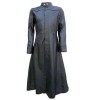 Men Neo Matrix Style Gothic Coat Trench Long Coat Gothic Leather Coat